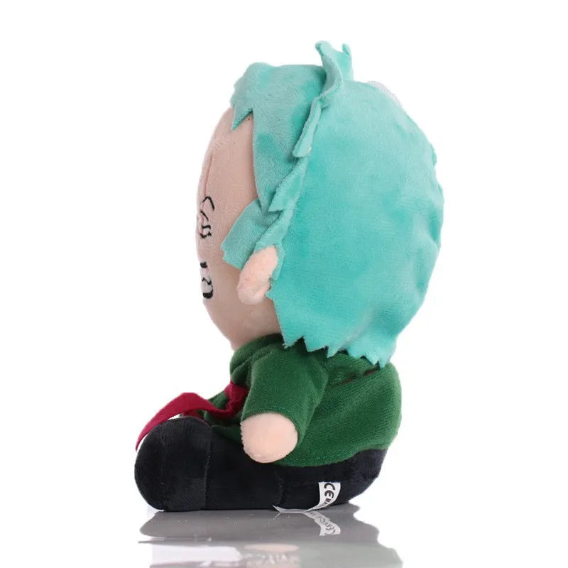 HOT 20cm One Piece Anime Figure Zoro Luffy Chopper Plush Toys Cute Cartoon Plushie Stuffed Dolls Pendant Kids Xmas Gifts