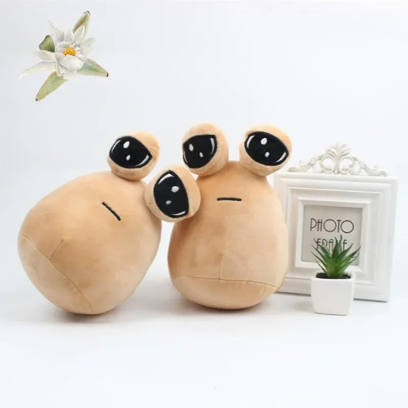 New My Pet Alien Pou Plush Toy Kawaii Big Eyes Soft Stuffed Game Role Alien Pou Plush Doll Gifts Toy for Kids