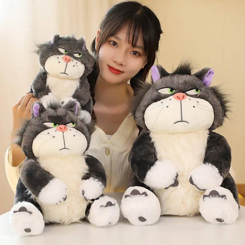 15-35cm Kawaii Cinderella Lucifer Cat Plush Toys Soft Anime Cartoon Princess Kids Stuffed Animals Doll Children's Birthday Gifts