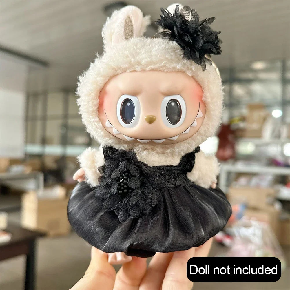 17cm Mini Plush Doll'S Clothes Outfit Accessories For Korea Kpop Exo Labubu Idol Dolls Wedding dress suit Clothing Gift