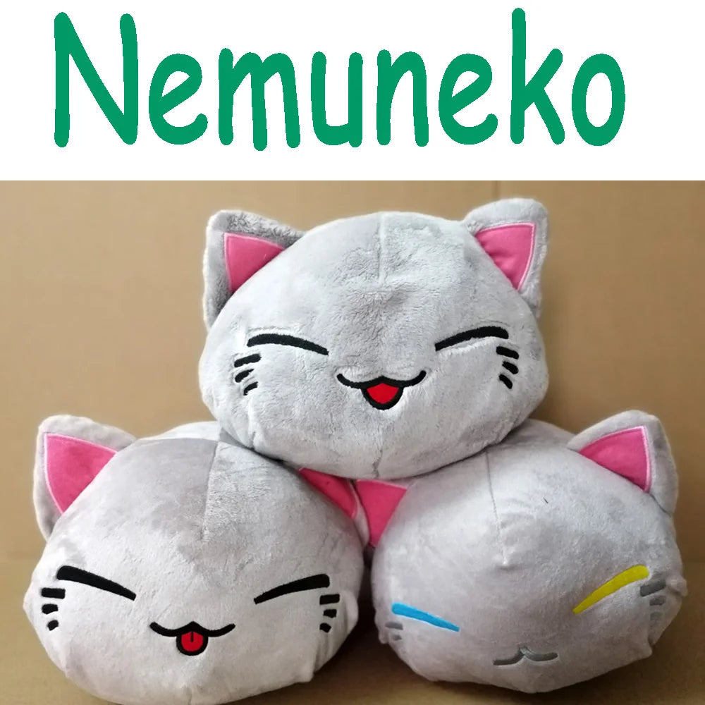 Cartoon Nemuneko Cat Figures Vampire and Angel Series Sleeping Cat Soft Plushie