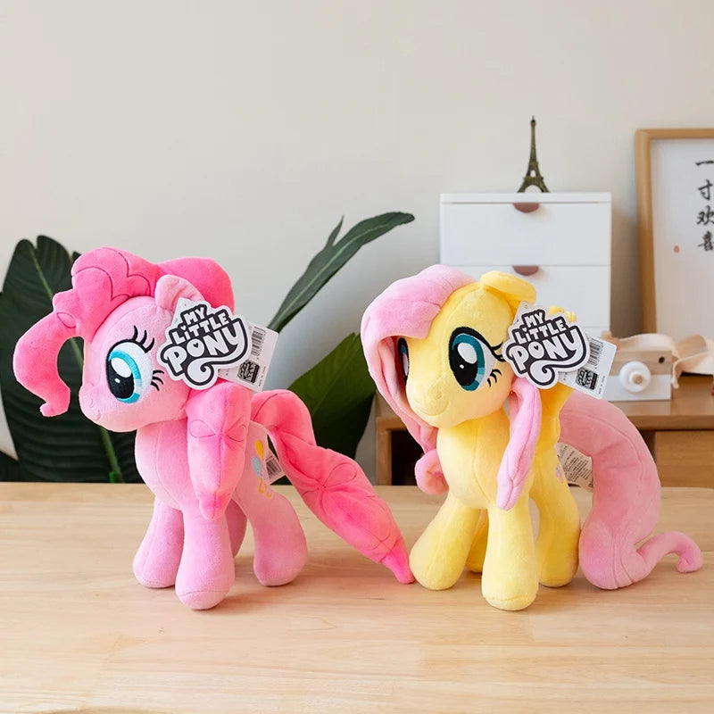 Original 30cm My Little Pony Plush Toy Cute Stuffed Anime Ponies Plushies Fluttershy Rainbow Dash Plushies Doll Gifts Girl