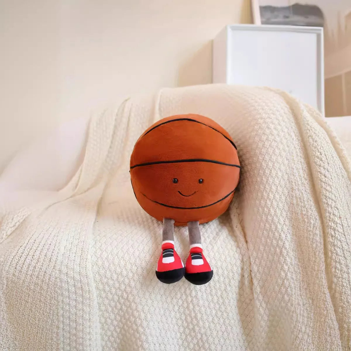 Fun Ball Games Dolls Plush Toy Basketball Doll Bedroom Decorations Billiards Black Eight Football Baby Dolls Pets Toys