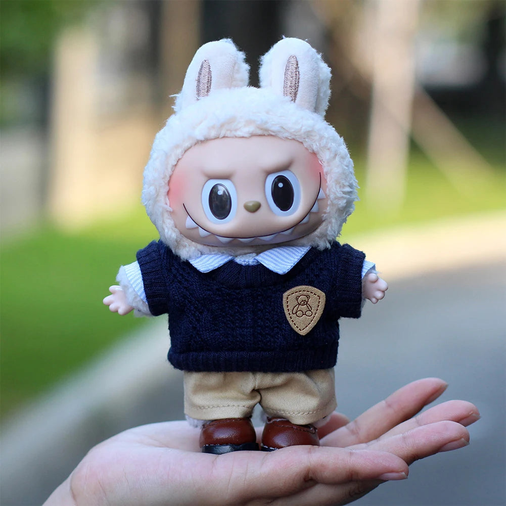 Mini Plush Doll'S Clothes Outfit Accessories For Korea Kpop Exo Labubu Idol V1 V2 Executive Travel Package Clothing Gift