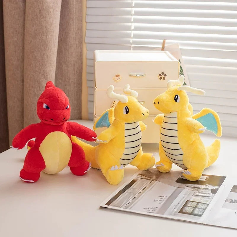 Lovely Charmander Dragonite Charmeleon Plush Toy Pokemon Stuffed Anime Peluche Kawaii Doll Home Decor Xmas Gifts High Quality