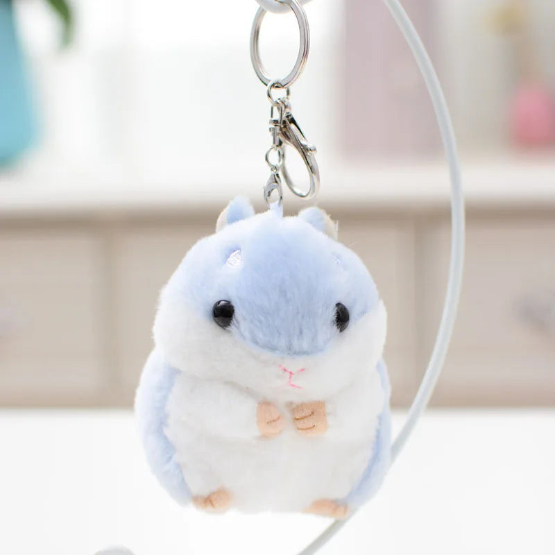 Plush Toys Animal Children toys key chain Stuffed 10cm Hamster pendant Kawaii Dolls Kids Child Christmas Gifts bag Doll For baby