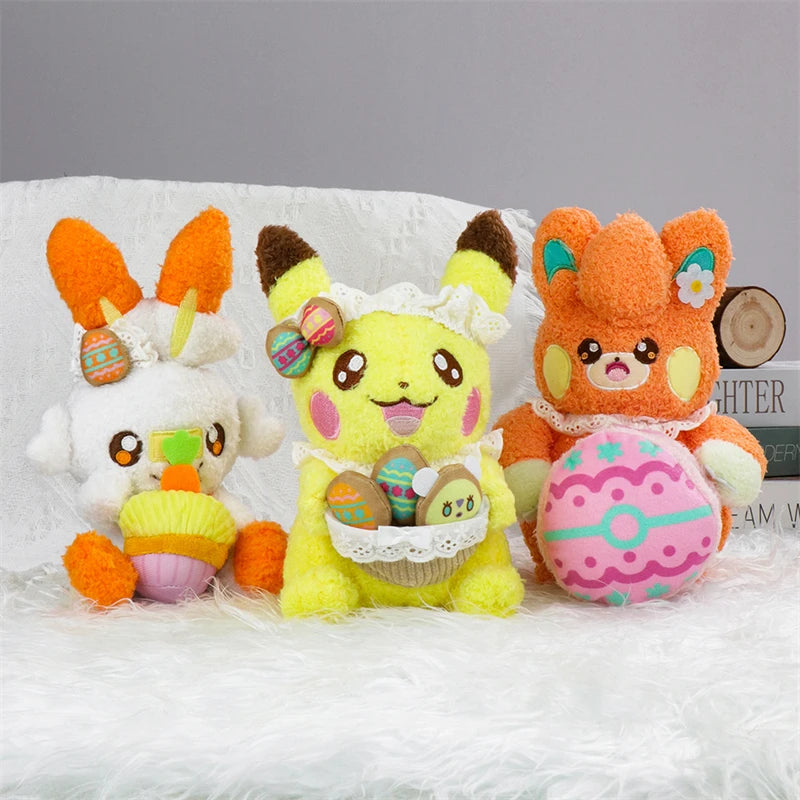 Pokemon Scream Tail Plush Toys Oshawott Pikachu Scorbunny Darumaka Sthffed Typhlosion Pansage Palafin Peluche Dolls Gifts Kids