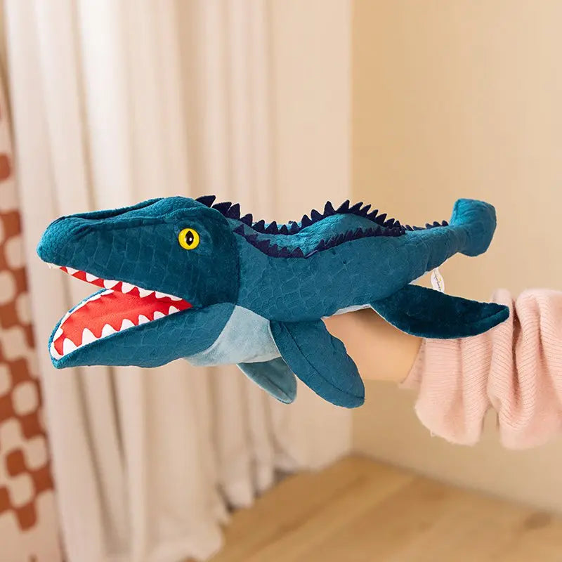 Stuffed Plush Dinosaur Toys Hand Finger Story Puppet Kawaii Dolls Educational Baby Toys Tyrannosaurus Rex Children Gift