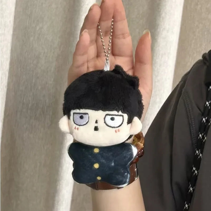 12cm Plush Doll Mob Psycho 100 Keychain Jujutsu Kaisen Stuffed Toys Cute Anime Peripheral Backpack Decoration Collection Gift