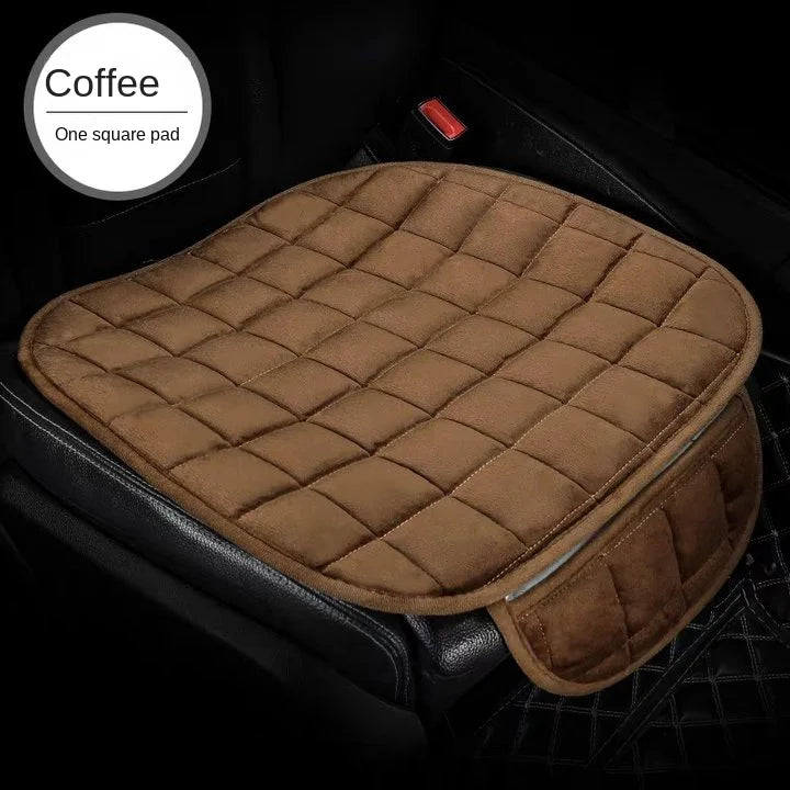 Car Seat Cushion Winter Plush Single Piece Short Plush Seat Cushion Three Piece Set for Thickening and Warming in the Car Rear S