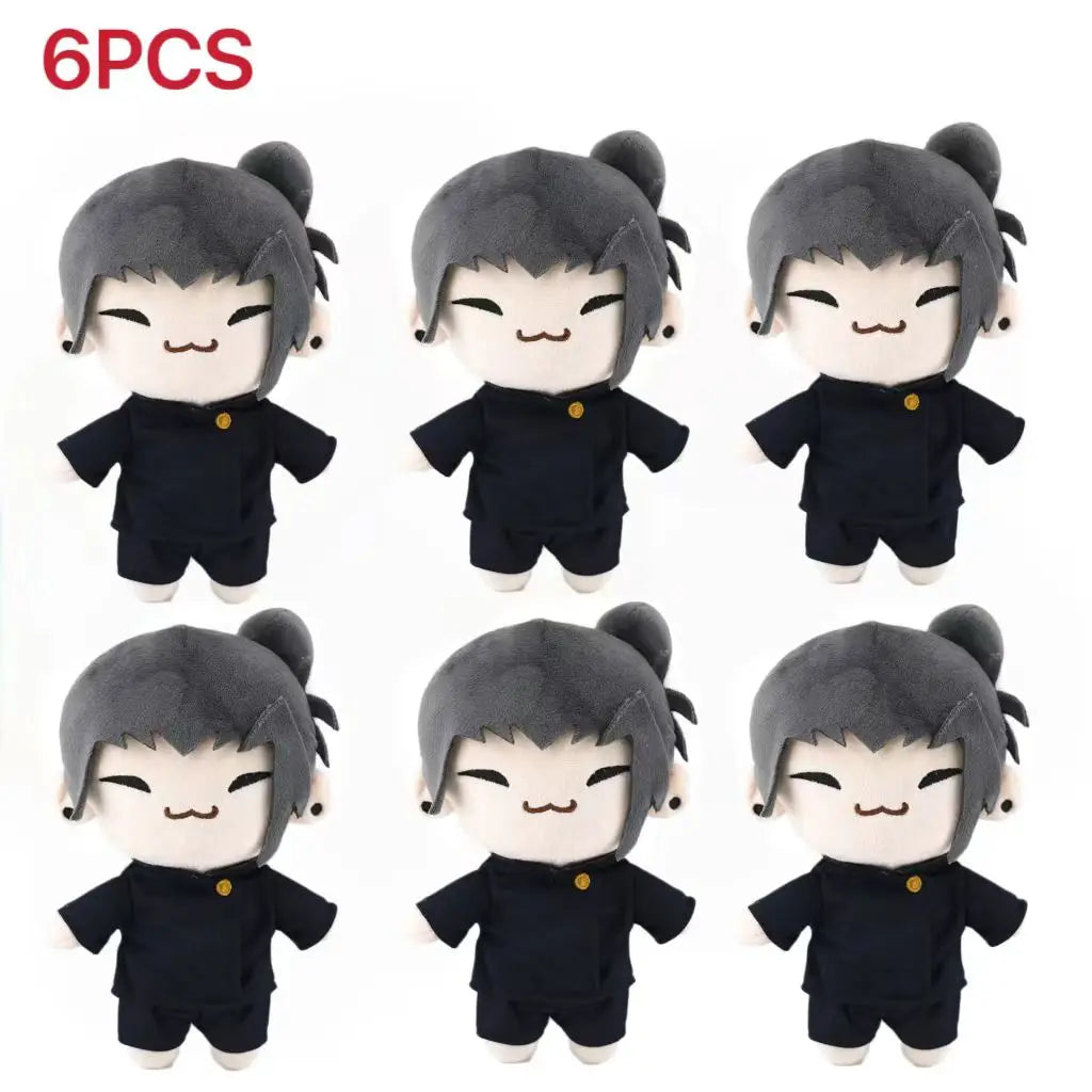 New hot 21cm 1/6PCS Anime Jujutsu Kaisen Satoru Gojo Geto Suguru Q Version Action Figures Plush Doll Toy Sofa decoration Gifts