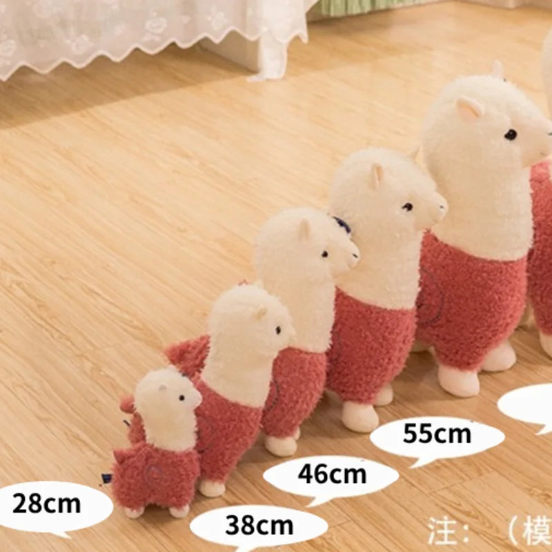 Kawaii Alpaca Stuffed Animal Plush Toy Gift Soft Pillow for Kids Girl Birthday Anniversary Student Home Decor