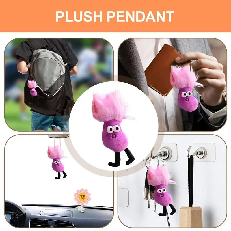 Vegetable Plush Pendant Mini Plush Doll Food Plush Toys Keychain Funny Stuffed Keyring Charm Pendant Soft For Car Backpack Room