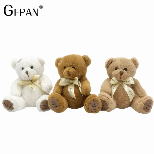 New High Quality Lovely Pacth Bear 3 Colors Soft Plush Toy Bear Kawaii Cotton Animal Birthday Gift For Lover Low Price