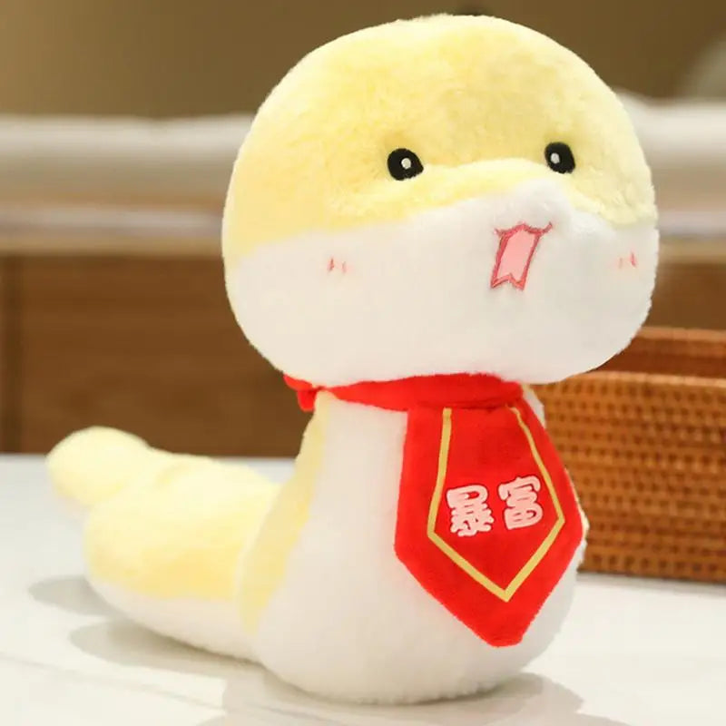 2025 Year Of The Snake Stuffed Chinese Snake Plush With Removable Bowtie Snake Plush Toy Snake Stuffed Toy Chinese New Year