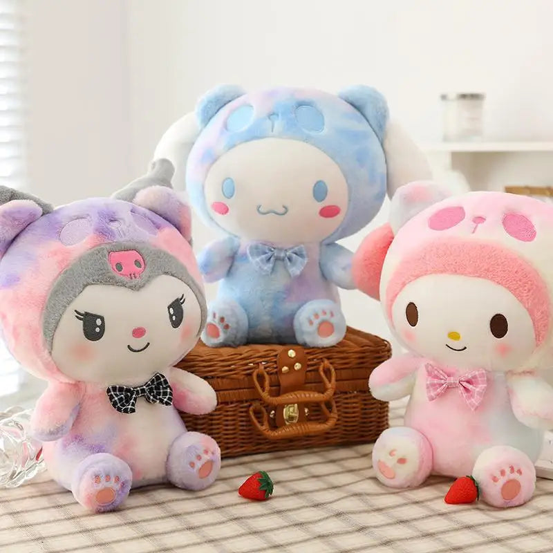 Surrounding Toys: Kuromi Cinnamoroll Meiledi Series Plush Toys Sanli Fighting Doll Pillow Birthday Gift Wholesale Cute And Fun