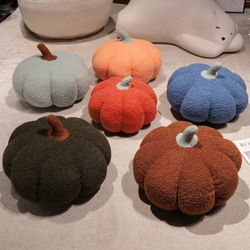 10cm Kawaii Nordic Halloween Pumpkin Plush Pendant Toy Plushie Soft Plant Stuffed Doll Holidays Decorative Throw Pillow for Kids