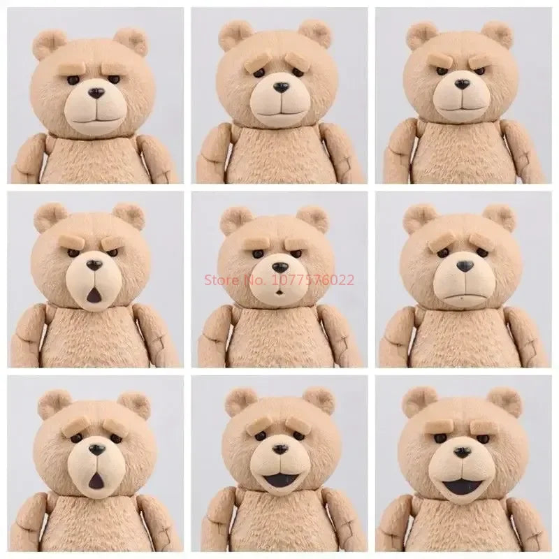 Ted 2 Figure Bjd Ted Teddy Bear Action Figure Amazing Yamaguchi Revoltech No.006 Teddy Brick Figure Gk Movie Model Doll Toy Gift