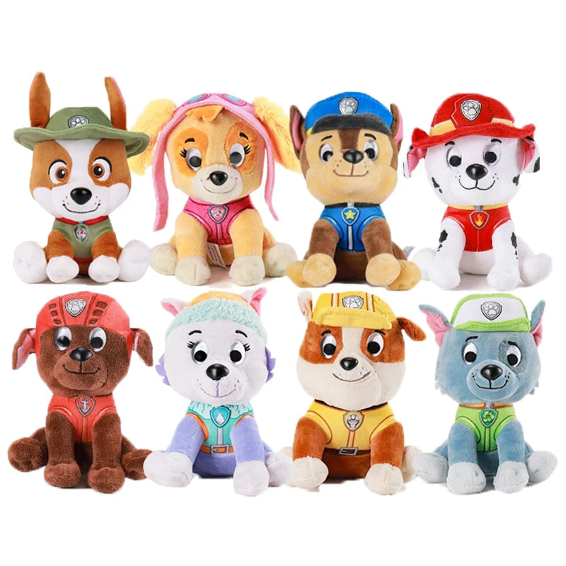 Genuine Paw Patrol 9kinds Chase Skye Everest in Signature Snow Rescue Uniform 6" 15-18cm Anime Doll Plush Toy Children Gift