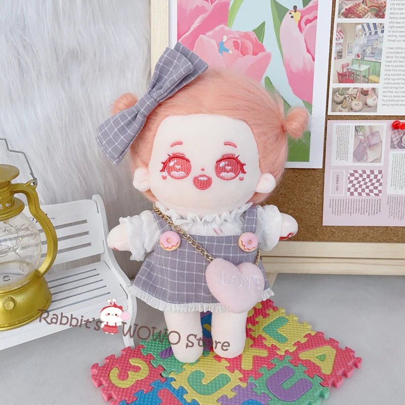 20cm IDol Doll Plush Star Dolls Cute Stuffed Dressing Figure Toys Cotton Doll Plushies Toys Fans Collection Gift Children Gifts