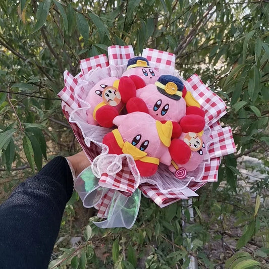 Anime Star Kirby Plush Doll Toy Kawaii Cute Cartoon Bouquet Creative Valentine's Day Christmas Halloween Graduation Gifts