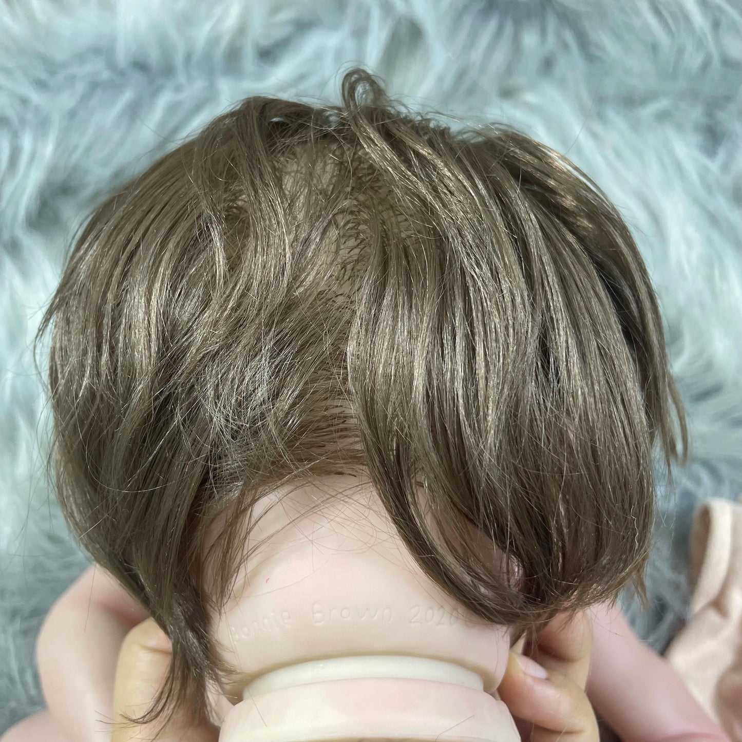 20 Inch Already Painted Reborn Doll Kits Laura With Hair Transplant Lifelike 3D Painted Skin Visible Veins Handmade Vinyl Mold