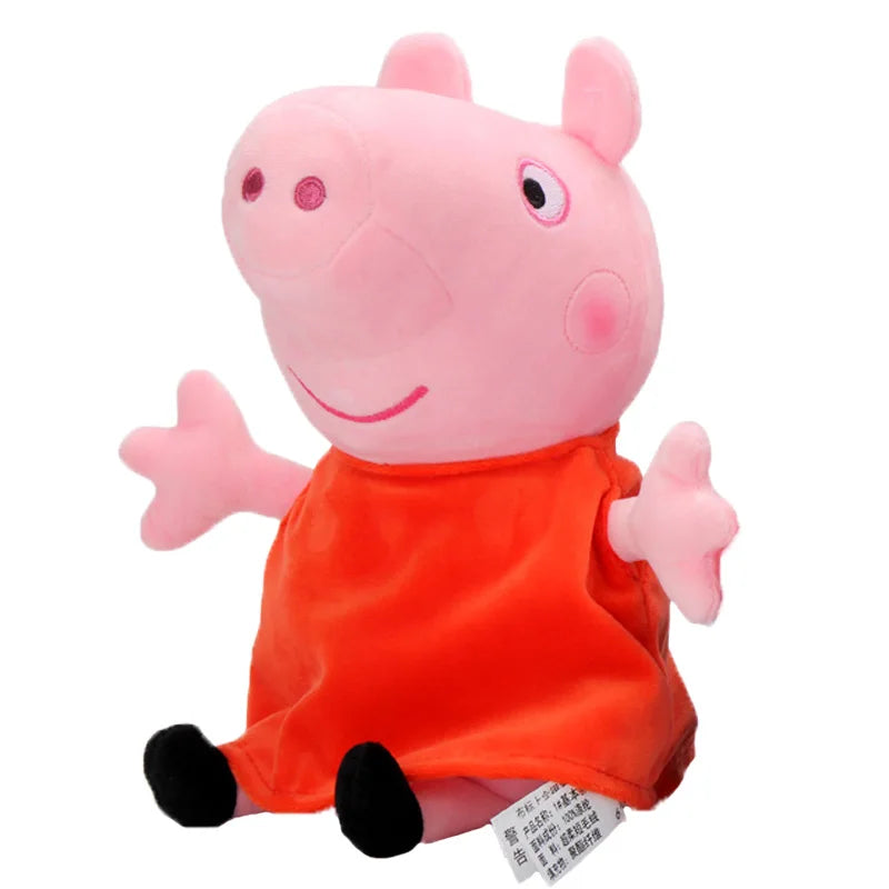 30cm 12'' Genuine Peppa Pig daddy mammy grandpa grandma dinosaur Teddy bear Peppa George Plush Toy Kids Birthday Christmas Gift