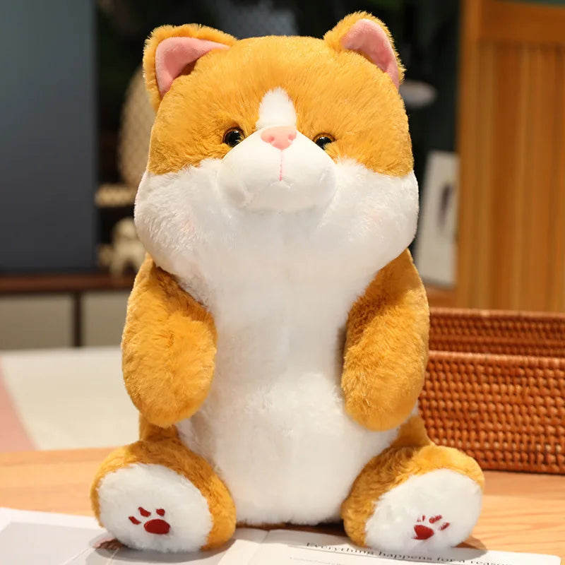 25/35/45cm Cute Soft Sitting Cat Plush Toys Stuffed Nap Pillow Bed Sleep Room Decor Elegant Gift Doll for Kids Girl