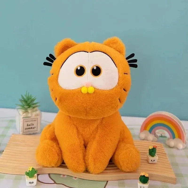 25CM Garfield Stuffed Plush Doll Kawaii Plushie Toy Cartoon Anime Cat Plush Decoration Gift