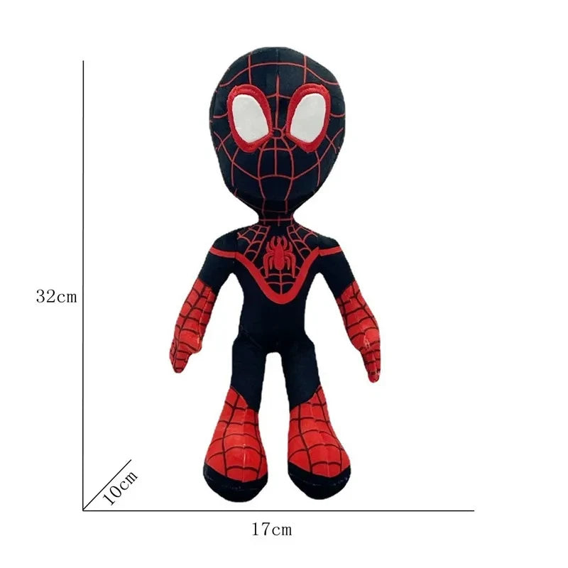 32CM Anime Avengers Spiderman Plush Toys Into the Spider-Verse Gwen Peter Parker Noir Dolls Soft Stuffed Toy For Kids Gift