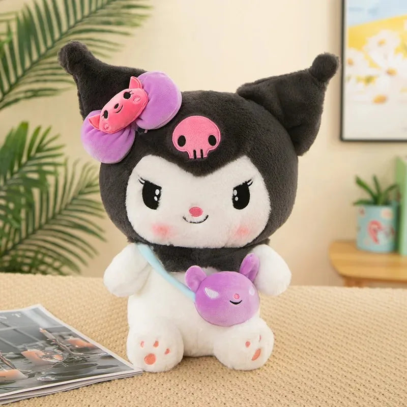 Hot 40/50cm Kawaii Sanrio Kuromi My Melody Cinnamoroll Plush Toys Doll Pillow Anime Cartoon Kids Gifts Room Decoration Dolls