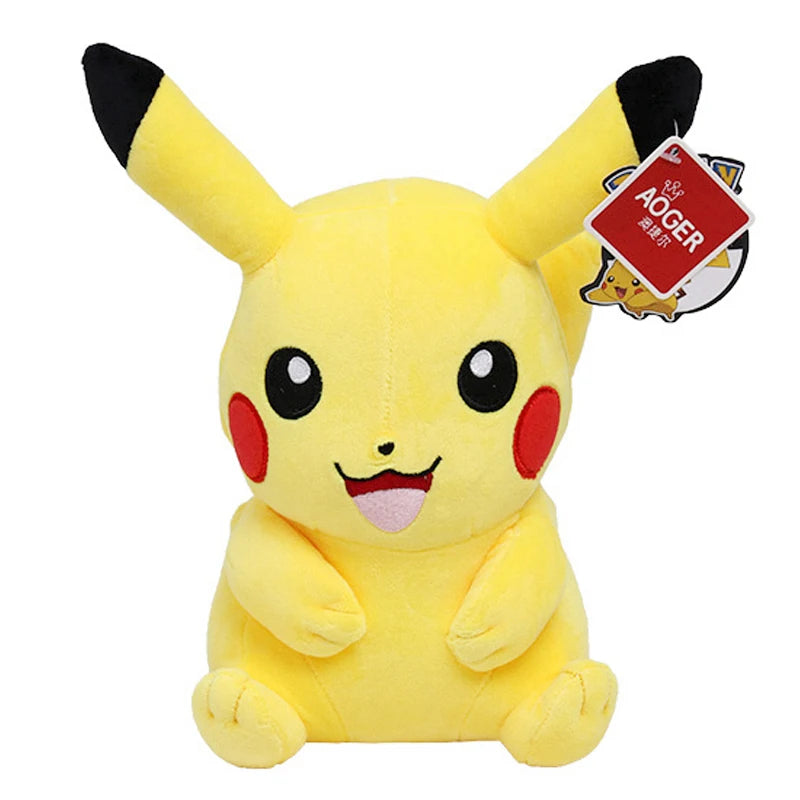 High Quality Pokémon Stuffed Animals Kawaii Pikachu Plush Toy Bulbasaur Eevee Dnorlax Squirtle Figures Gifts for Children