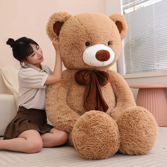 80/100cm Big Size Teddy Bear Plush Toy Stuffed Animals Dolls Kawaii Soft Pillow  Grilfriend Girl Birthday Valentines Day Gift