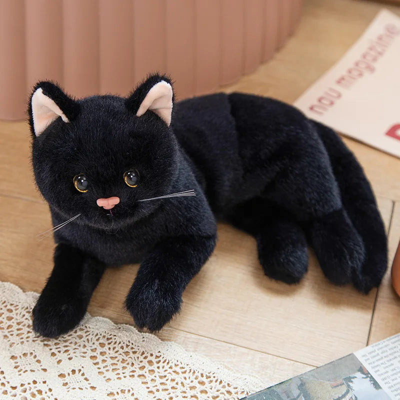 Stuffed Lifelike Cats&Dog Plush Toy simulation Shorthair Kawaii Cat Doll Pet Toys Home Decor Gift For Girls Birthday