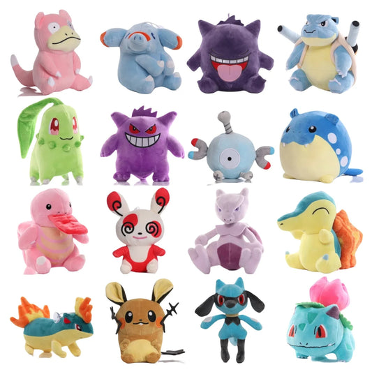 Pokemon Plush Smoochum Jirachi Phanpy Toy Pikachu Peluche Lapras Gengar Mewtwo Riolu Stuffed Doll Kawaii Spheal Sprigatito Toys