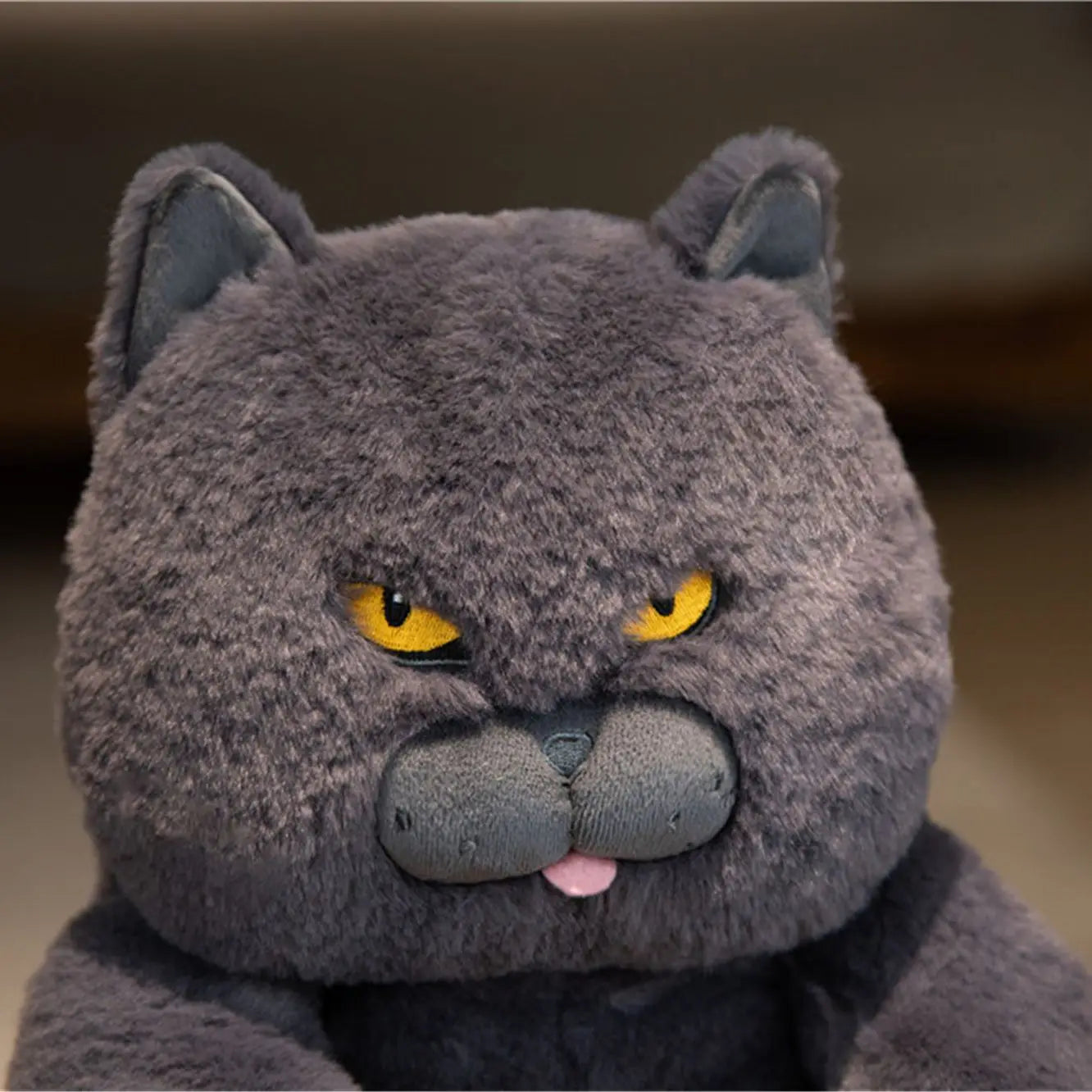 30/45/60cm Lovely Chubby Plush British Shorthair Cat Toys Soft Stuffed Animal Cat Dolls Kids Sleeping Cushion Nice Birthday Gift