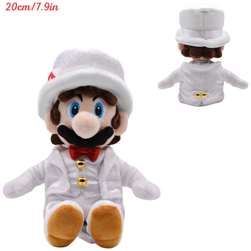 Kawaii Mario Koopa Troopa Yoshi Goombella Plush Toys Cute Anime Koops Princess Peach Mushroom Donkey Kong Stuffed Peluche Dolls