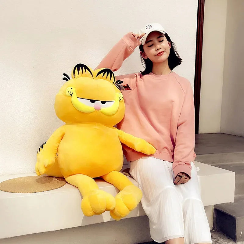 Kawaii Anime Cartoon Garfield Cute Plush Pillow Toys Doll 40Cm Doll Creative Sofa Decoration Kids Children Girls Boys Gifts