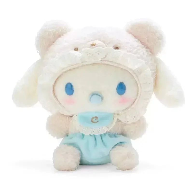 Sanrio Anime Cartoon Kuromi Hello Kitty Cinnamoroll My Melody Plush Toys Fashion Doll Ornament Backpack Small Pendant Keychain