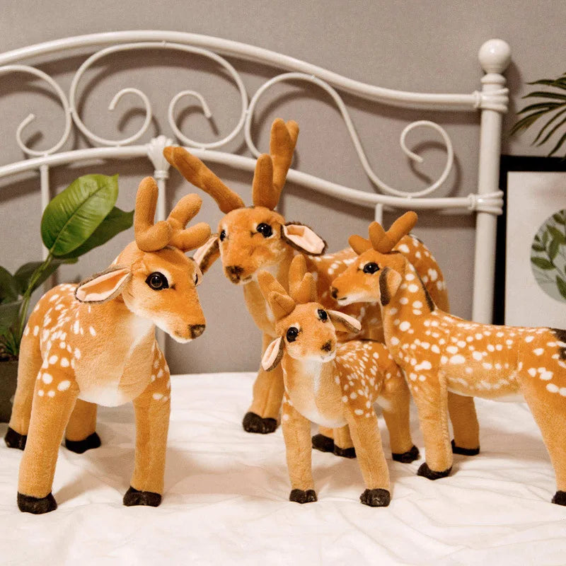 30/60cm Plush Toys Deer Movies Soft Stuffed Animals Deer Baby Plushie Christmas Room Decoration Doll Stuffed Toys Kids Gifts