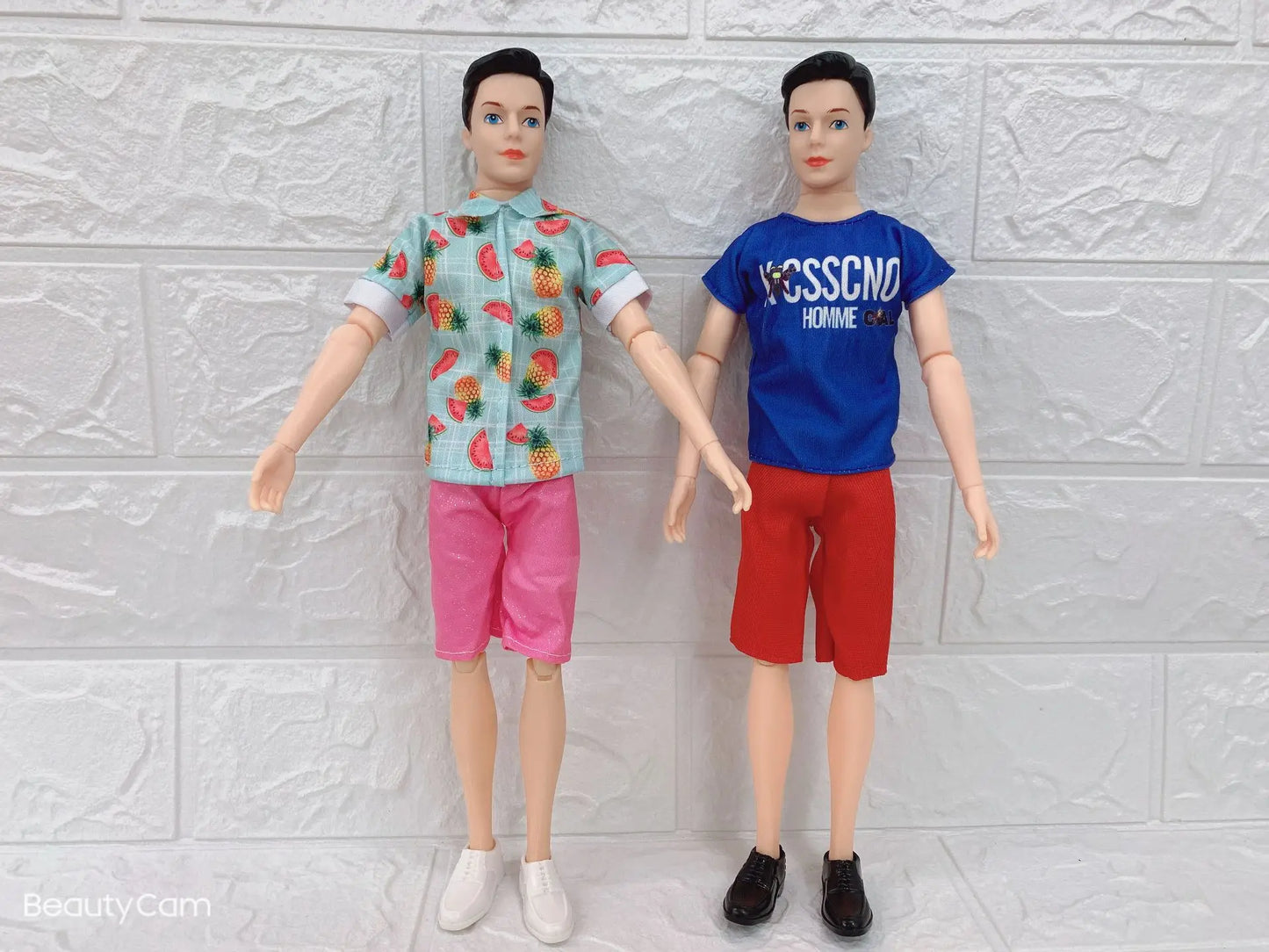 1 Set Ken Doll Clothes Casual Suit Short Pants Shirt Fashion Summer Suit Doll Boyfriend Ken Clothes for 30cm Doll Accessories