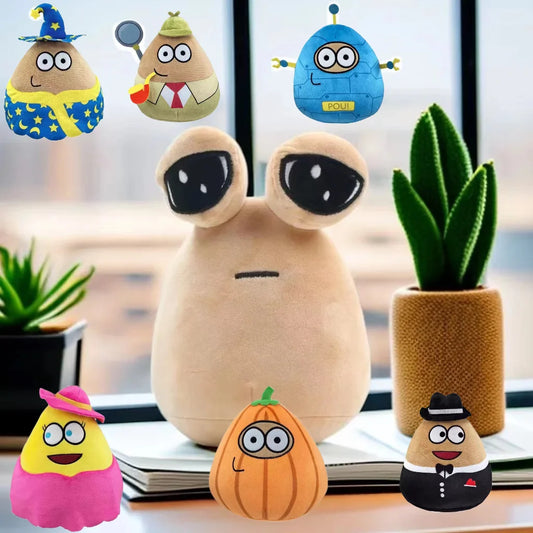 New 22cm Hot Game My Pet Alien Pou Plush Toy Furdiburb Emotion Alien Plushie Stuffed Animal Pou Doll Birthday Christmas Gift