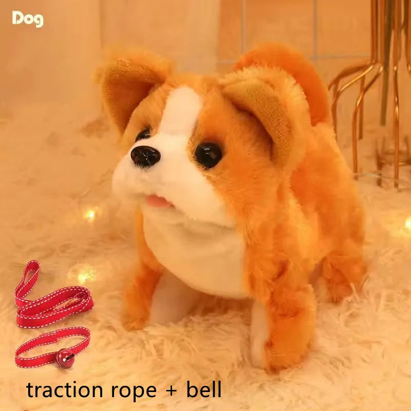 Baby Toy Dogs That Walks and Barks Tail Wagging Plush Interactive Electronic Pets Puppy  Montessori Toys for Girls Toddlers Kids