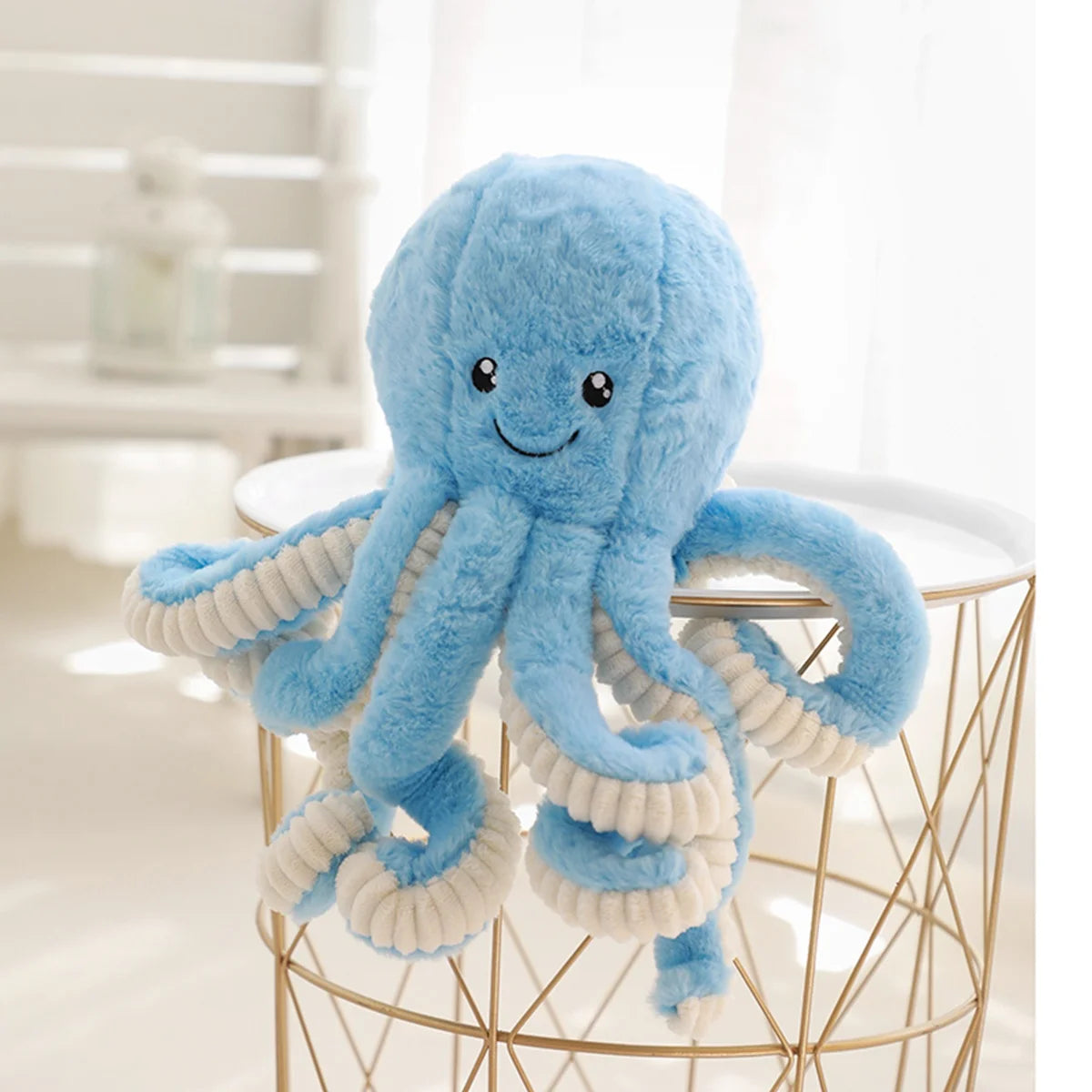 18-80CM Colorful Octopus Plush Toys Soft Stuffed Cartoon Animals Doll Cute Backpack Pendant Pillow Kids Christmas Birthday Gifts