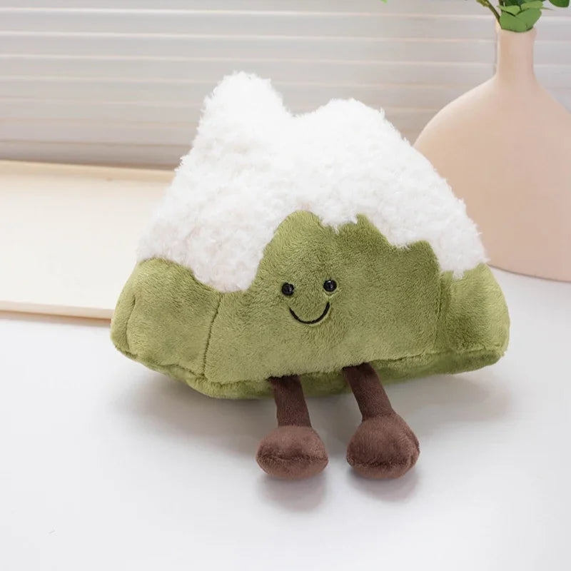 Cute 30cm Simulated Cartoon Snow Mountain Model Soft Plush Toy Stuffed Doll Girl Boy Friend Gift