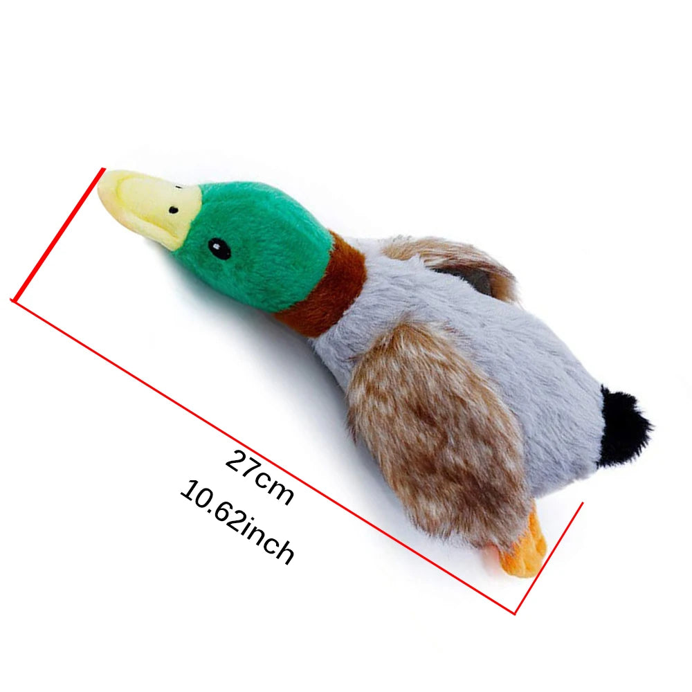 Plush Duck Sound Toy for Teething Dogs - Provides Hours of Fun and Soothing Comfort, Pet Interactive Grinding Teeth Squeaky Toy