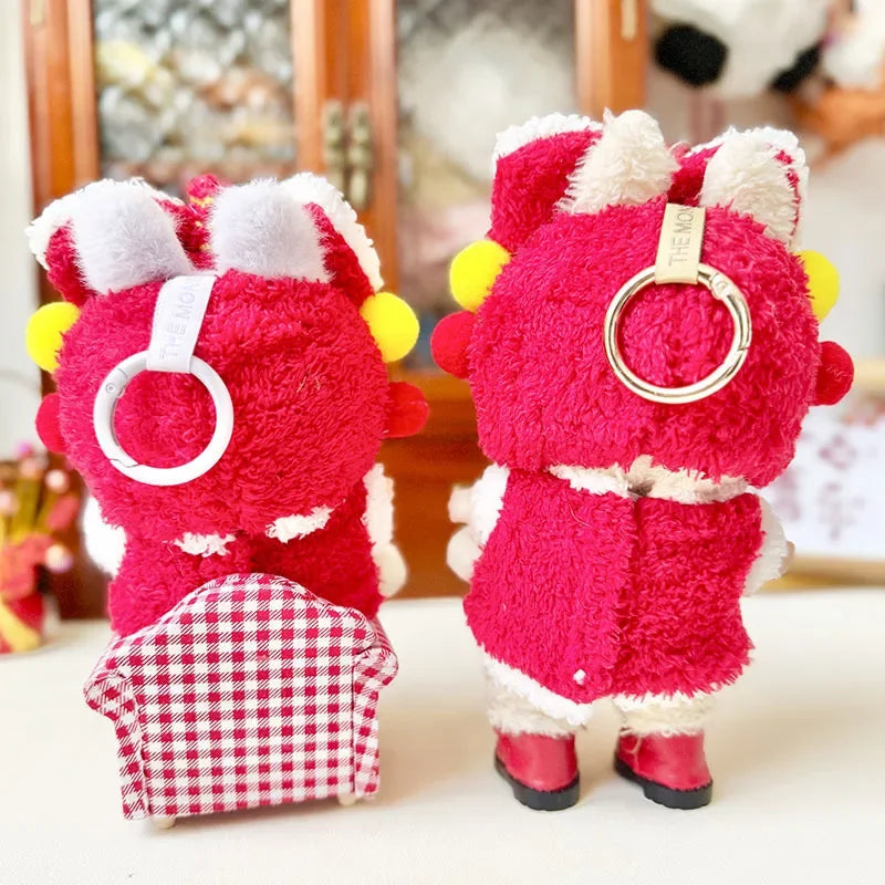 Mini Doll'S Clothes Outfit Accessories For 15-17cm Labubu Idol pendant New Year's Eve Lion and New Year's baby Clothing Gift