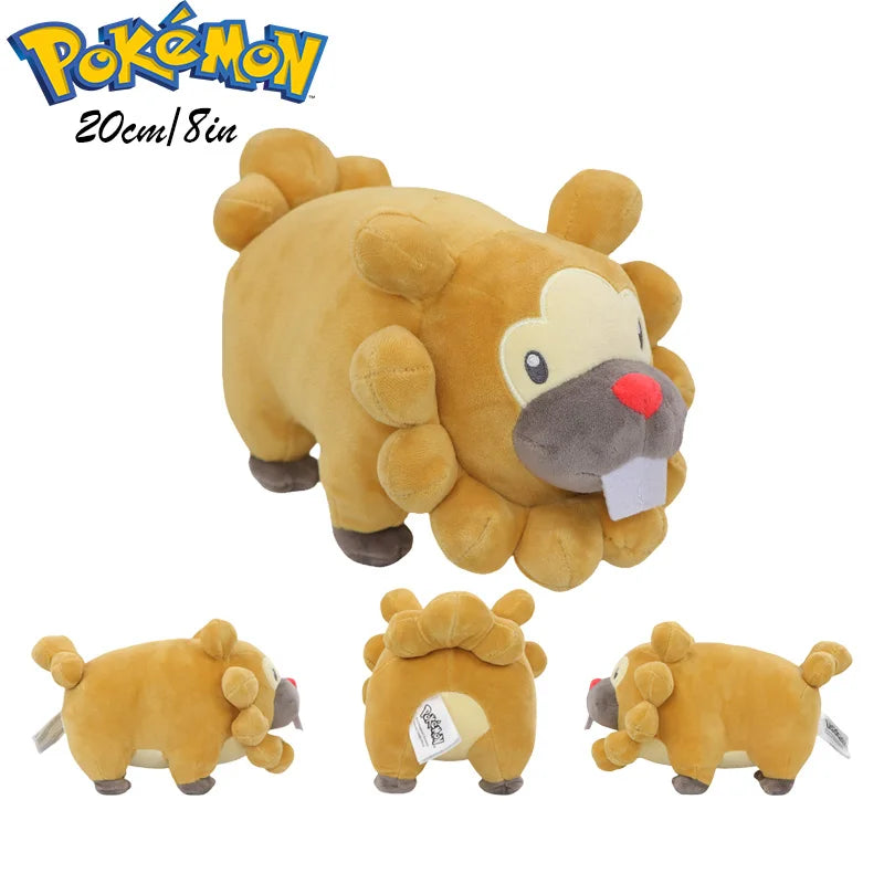 Pokemon Beedrill Sprigatito Fuecoco Quaxly Bidoof Plush Toy Darumaka Wobbuffet Charcadet Pachirisu Oshawott Stuffed Peluche Doll