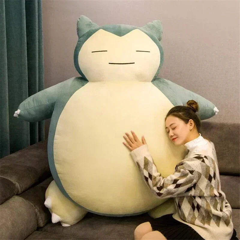 200cm Giant Snorlax Skin Plush Toy Cover Anime Pocket Plushies Pillow Cartoon Soft  Case with Zipper Peluche Children Home