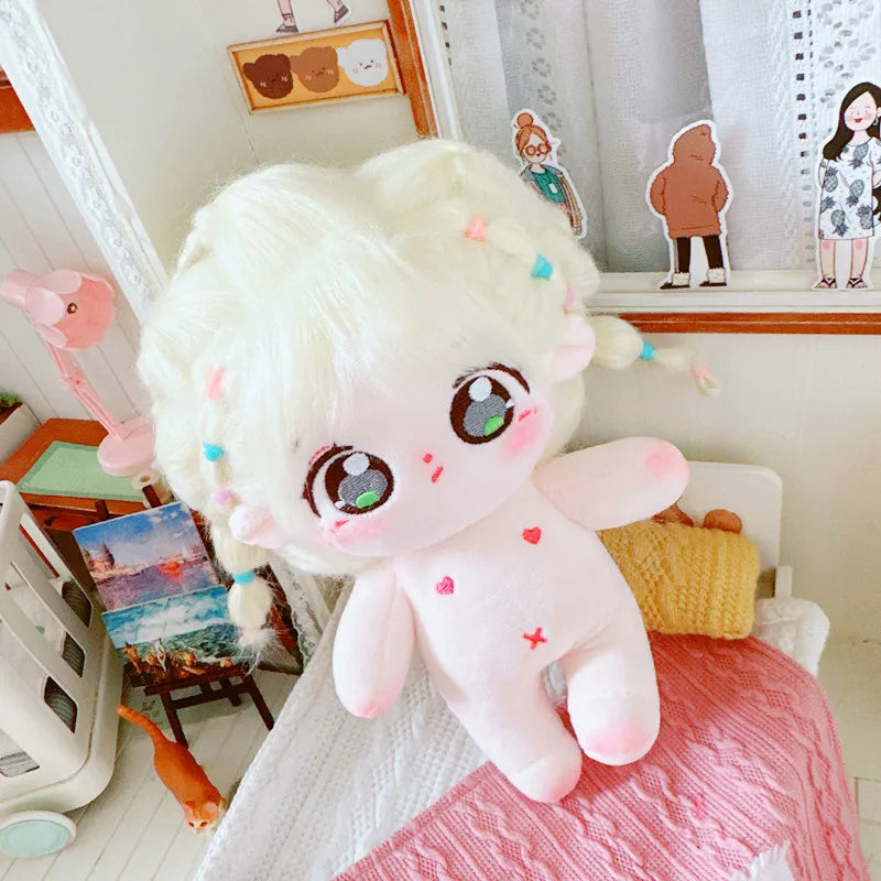 20cm IDol Doll Plush Cotton Star Dolls Kawaii Stuffed Baby Plushies No Attributes Dolls Toys Fans Collection Children Gifts